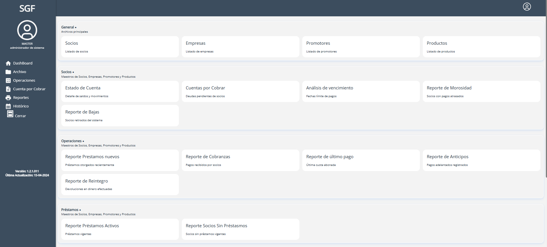 Reporte para toma de deciciones